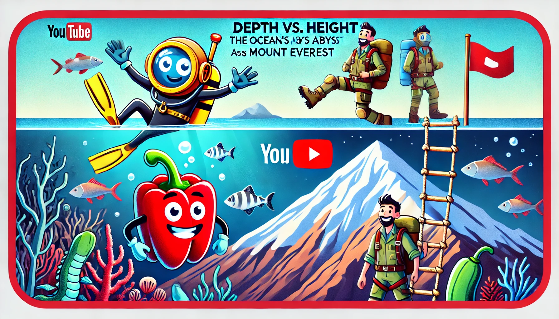 Depth vs. Height: The Ocean's Abyss Against Mount Everest