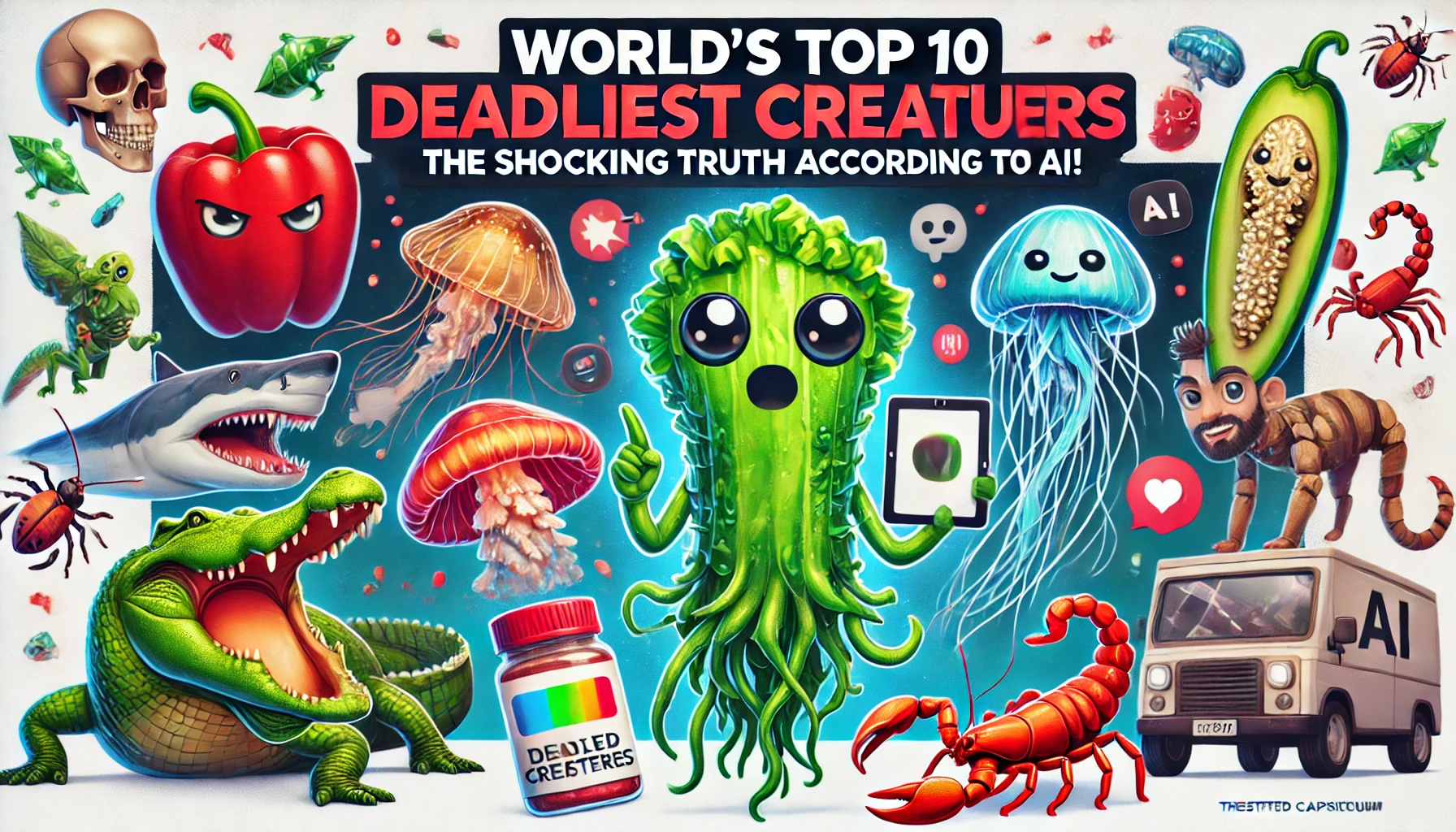 World's Top 10 Deadliest Creatures: The Shocking Truth According To AI!